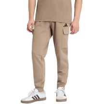 Spodnie męskie adidas Essentials Feelcozy Cargo beżowe KF2384