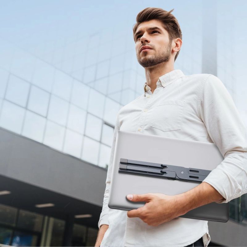 8. Podstawka Tech-Protect ULS300 na laptopa - szara