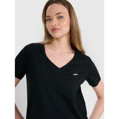 4. T-shirt oversize gładki damski 4F 4FRSS25TTSHF2778-20S