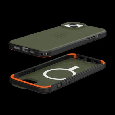 3. Etui UAG Civilian MagSafe do iPhone 15 Plus - zielone