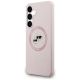 2. Etui Karl Lagerfeld Silicone Karl & Choupette Heads MagSafe na Samsung Galaxy S25 FE - różowe