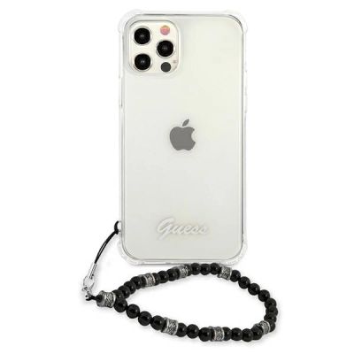 3. Etui Guess Black Pearl na iPhone 12 Pro Max - przezroczyste