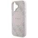 6. Etui Guess 4G Circle Classic Logo MagSafe na iPhone 16 - różowe