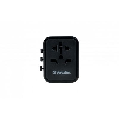4. Verbatim 49544 adapter wtyczek zasilających Uniwersalne Czarny