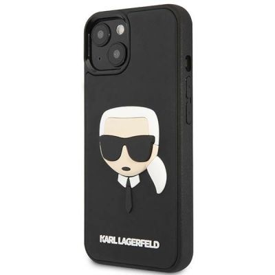 2. Etui Karl Lagerfeld 3D Rubber Karl`s Head na iPhone 13 / 14 / 15 - czarne