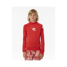 Lycra RIP CURL Brand Wave Upf L/S-Boy czerwony