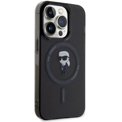 4. Etui Karl Lagerfeld IML Ikonik MagSafe na iPhone 15 Pro - czarne