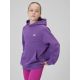 Bluza dresowa loose z kapturem dziewczęca 4F 4FJRSS26TSWSF3040-50S