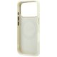 7. Etui Guess Peony 4G Small Logo MagSafe na iPhone 17 Pro / 18 Pro - beżowe