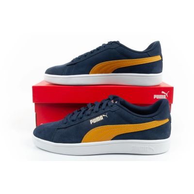 10. Puma buty sportowe męskie sneakersy Smash 3.0 skórzane klasyczne modne granatowe