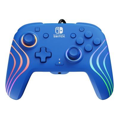 7. PDP Afterglow Wave Niebieski USB Gamepad Analogowa/Cyfrowa Nintendo Switch, Nintendo Switch OLED