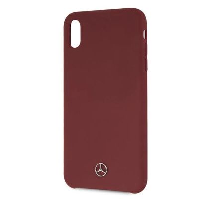 3. Etui Mercedes Silicone Line na iPhone Xs Max - czerwone