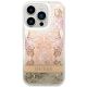 3. Etui Guess Paisley Liquid Glitter na iPhone 14 Pro - złote