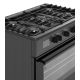 10. Kuchnia gazowo elektryczna Ravanson KWGE-K90A Cheff Modern Black (czarny)