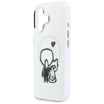 6. Etui Karl Lagerfeld Karl & Choupette Back MagSafe na iPhone 17 - przezroczyste