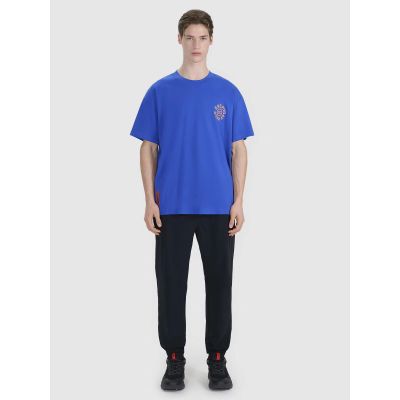 6. T-shirt oversize z nadrukiem męski 4F 4FWSS25TTSHM1979-36S