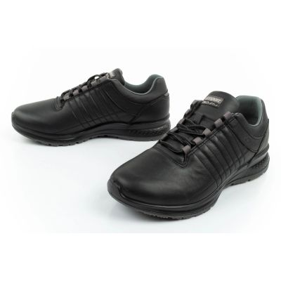 8. Grisport buty męskie sportowe Nero avon skórzane czarne wygodne lekkie