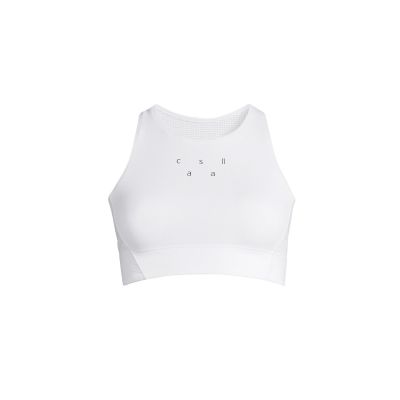 6. Biustonosz sportowy CASALL Iconic Longline Sports Bra biały