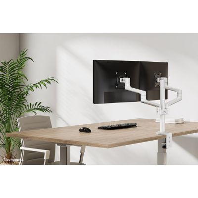 16. Neomounts DS60-425WH2 uchwyt / stojak do monitorów 68,6 cm (27") Biurko Biały