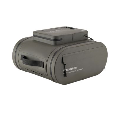 Sakwa rowerowa Rockbros wodoodporna, na bagażnik, pojemność 14l - szara