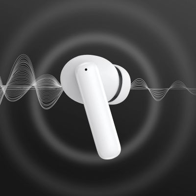 8. Słuchawki dokanałowe QCY T13 z ANC IPX5 Bluetooth 5.3 - białe
