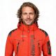 6. Kurtka sportowa męska Geographical Norway Techno MEN 056 BS3 z regulowanym kapturem wodoodporna czerwona (WU1060H/GN)
