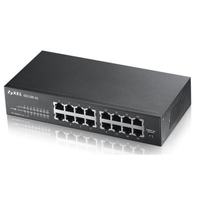 4. Switch Zyxel GS1100-16 16p Unmanaged Gigabit
