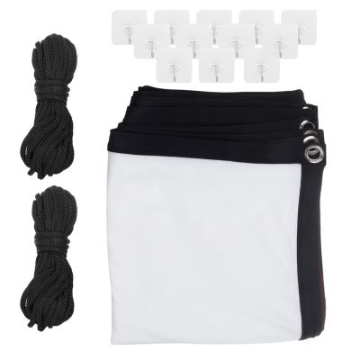 2. MACLEAN EKRAN PROJEKCYJNY 150", 330X187CM, OBRAMOWANIE 25MM 16:9, HACZYKI DO NACIĄGU MC-167