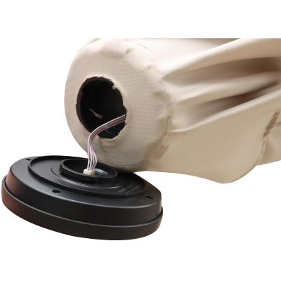 15. PARASOL OGRODOWY Z OŚWIETLENIEM LED 300CM BEŻOWY