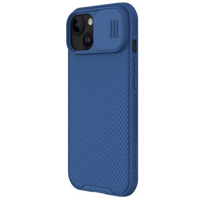 3. Pancerne etui Nillkin CamShield Pro Magnetic Case do iPhone 15 Plus z osłoną na aparat - niebieskie