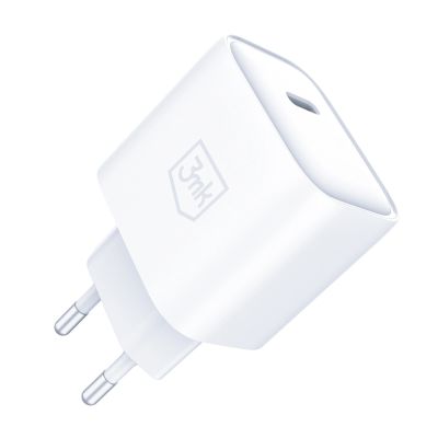16. Ładowarka sieciowa 3mk Rayo Charger 20W PD3.0 PPS USB-C + kabel USB-C / USB-C 3A 60W - biała