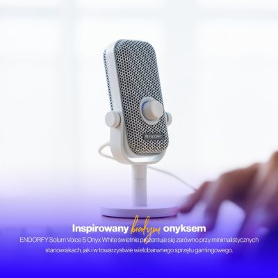49. Mikrofon ENDORFY Solum Voice S Onyx White (EY1B015)
