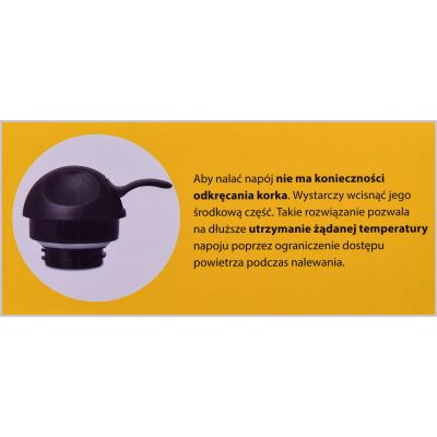 6. PROMIS DZBANEK STALOWY 2,0 L, NADRUK KAWA TMH20K