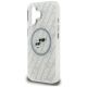 6. Etui Karl Lagerfeld IML Glitter Karl & Choupette Heads Logo MagSafe na iPhone 16 - szare