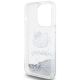 7. Etui Hello Kitty Liquid Glitter Charms Kitty Head na iPhone 14 Pro Max - srebrne