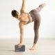 9. BLOK KOSTKA DO ĆWICZEŃ JOGA PILATES FITNESS SZARY ENERO FIT