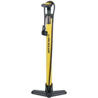 37. POMPKA WARSZTATOWO ROWEROWA DUNLOP 174 PSI (12bar) ŻÓŁTA