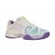 5. Buty sportowe damskie K-Swiss Express Light 3 Padel sneakersy białe/fioletowe (98900-182-M)