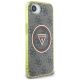 9. Etui Guess IML Metal Glitter 4G Circle Triangle MagSafe na iPhone 16e - brązowe
