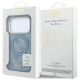 8. Etui Guess Ring Stand 360 4G Classic Logo MagSafe na iPhone 18 Pro / 17 Pro - niebieskie