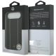 8. Etui Mercedes Leather Star Pattern Stripes MagSafe na iPhone Air - czarne