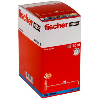 3. Fischer 537258 kotwa śrubowa/kołek rozporowy 50 szt. Zestaw śrub i kołków rozporowych 50 mm