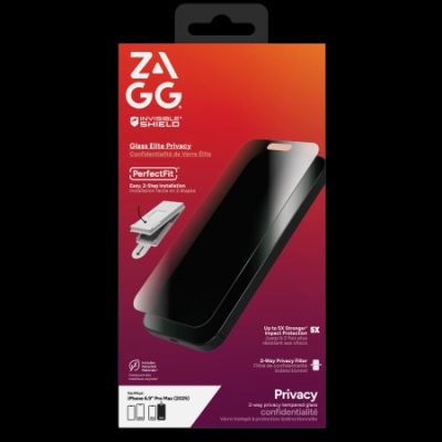 Szkło prywatyzujące ZAGG Invisibleshield Glass Elite Privacy na iPhone 17 Pro Max