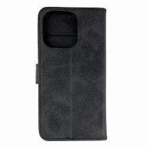 Etui Leather Book Case na iPhone 16 Pro - czarne