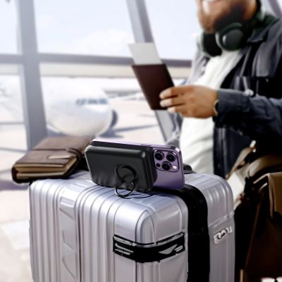 6. Powerbank bezprzewodowy 10000mAh Joyroom JR-W050 20W MagSafe z podstawką + kabel USB-C - czarny