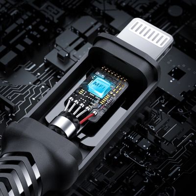 14. Kabel Acefast C4-01 Lightning - USB-C PD 30W 3A 480Mb/s 1,8m - czarny