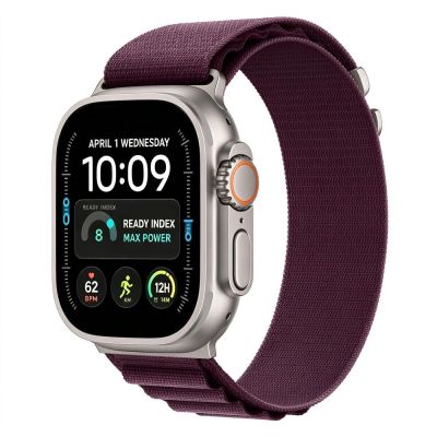 2. Pasek Tech-Protect Nylon Pro na Apple Watch 44 / 45 / 46 / 49 mm - burgundowy
