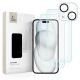 Zestaw Tech-Protect Supreme Set na iPhone 15 2x szkło hartowane na wyświetlacz / szkło hartowane na aparat