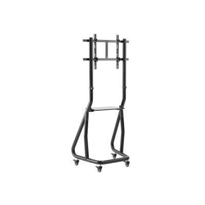 4. Wózek do płaskiego ekranu / systemu wideokonferencyjnego - Bardzo mocny - Zamykany na klucz - Plastik, Stal nierdzewna, Aluminium - Rozmiar ekranu: 94-203 cm (37"-80")