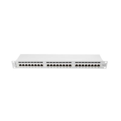 3. Patch panel Lanberg PPS6-1024-S (1U; kat. 6; 24xRJ-45)